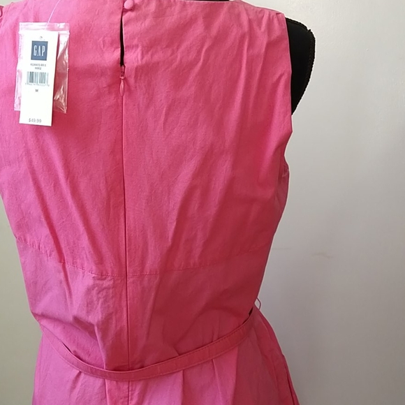 NWT Gap Pink Belted Cotton Sun Dress - Picture 5 of 10